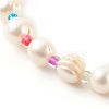 3Pcs 3 Styles Natural Cultured Freshwater Pearl Stretch Beaded Bracelets Sets BJEW-JB06266-9