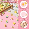 60Pcs 12 Styles Opaque Resin Cabochons RESI-CJ0004-14-3