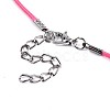 Waxed Cotton Cord Necklace Making MAK-S034-022-4