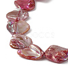 AB Color Plated Natural Freshwater Shell Beads Strands BSHE-G033-03A-3