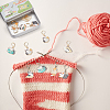 Alloy Enamel Pendant Locking Stitch Marker HJEW-NB00108-5