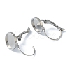 Tarnish Resistant 304 Stainless Steel Leverback Earring Findings KK-H152-09C-P-3