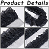 2 Yards 3 Layer Pleated Chiffon Lace Trim OCOR-GF0003-32-6