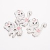 Alloy Enamel Kitten Pendants LS-EA556Y-1-1