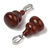 Natural Red Rainbow Jasper Pendants G-B127-03P-15-3