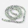 Electroplate Glass Beads Strands EGLA-A034-J8mm-M01-2