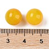 Natural Yellow Agate No Hole Sphere Beads G-K353-04A-28-3