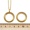 304 Stainless Steel Visible Flat Round Locket Pendant Pet Urn Ashes Necklaces NJEW-S455-08G-6