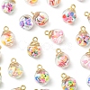 27Pcs 9 Styles Glass Pendants FIND-YW0008-07-3