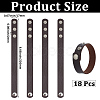 18Pcs PU Leather Snap Bracelets for Women Men BJEW-CY0001-13C-2