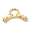 Rack Plating Brass with White Plastic Connector Charms KK-G459-03G-1