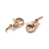 PVD Vacuum Plating 304 Stainless Steel Lobster Claw Clasps STAS-K155-D-11RG-2
