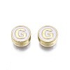 Alloy Enamel Beads X-ENAM-N052-006-01G-RS-2