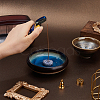 4Pcs 4 Styles Alloy & Porcelain Incense Holder AJEW-DC0003-71-3