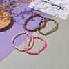 Dyed Natural Cultured Freshwater Pearl Beads Stretch Bracelets BJEW-JB05892-4