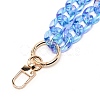 Transparent Resin Curb Chain Bag Strap FIND-WH0092-31A-2