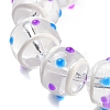 Glass with Enamel Beads Strands GLAA-M047-01G-3