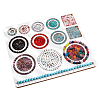 Wooden Bead Design Boards WOOD-WH0042-26A-1