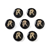 Dyed Black Synthetic Turquoise Beads G-F775-B08-1