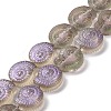 Electroplate Glass Beads Strands EGLA-F164-HR03-1