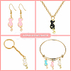 40Pcs 4 Colors Alloy Enamel Pendants ENAM-CJ0002-29-6