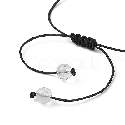 Natural Gemstone Braided Bead Bracelets BJEW-JB09607-1