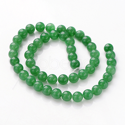Natural Dyed White Jade Beads Strands X-JBR10-8mm-1