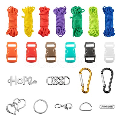 DIY Parachute Cord Bracelets Making Kits DIY-LS0003-89-1