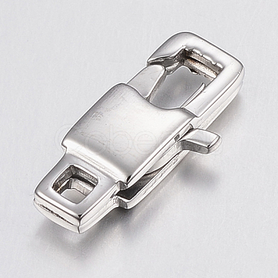 Tarnish Resistant 304 Stainless Steel Lobster Claw Clasps Hand Polished STAS-K167-03P-1