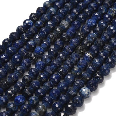 Natural Lapis Lazuli Beads Strands G-F820-Z01-8mm-1