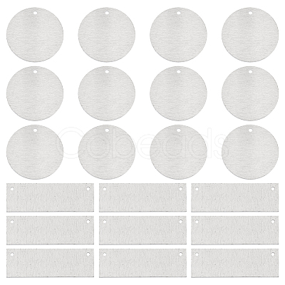 40Pcs 2 Styles Aluminum Pendants FIND-SC0010-22-1