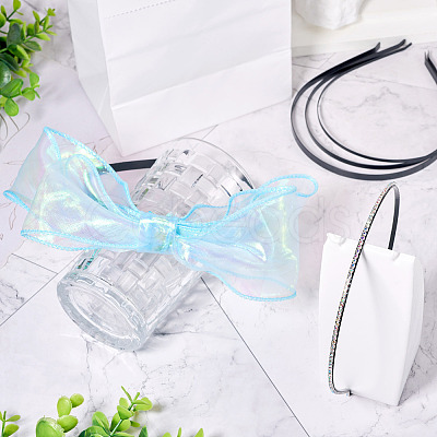 30Pcs 3 Styles Hair Accessories Iron Hair Band Findings OHAR-TA0001-08B-1