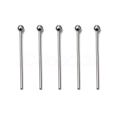 Tarnish Resistant 304 Stainless Steel Ball Head Pins X-STAS-M010-20mm-01-1