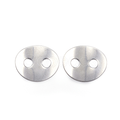 Tarnish Resistant 2-Hole 201 Stainless Steel Sewing Buttons STAS-E147-32P-1