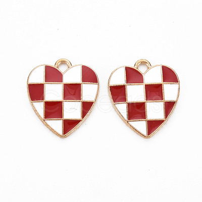 Alloy Enamel Pendants ENAM-S121-176A-RS-1