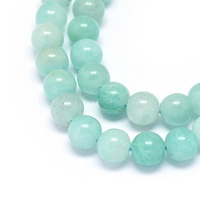 Natural Amazonite Beads Strands G-F602-02-6mm-1