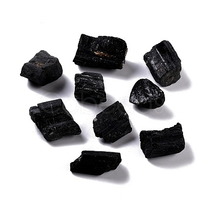 Rough Raw Natural Black Tourmaline Beads G-K314-04-1