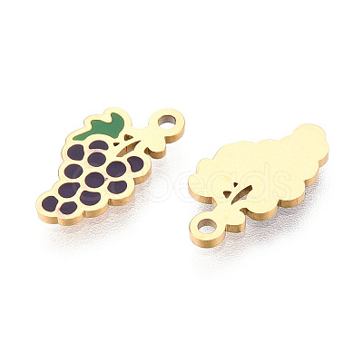 304 Stainless Steel Enamel Charms STAS-T065-53G-02-1