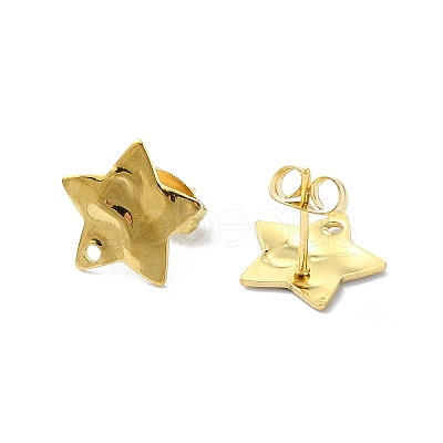 304 Stainless Steel Stud Earring Findings STAS-L024-003G-09-1