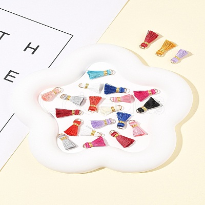 20Pcs Handmade Polycotton(Polyester Cotton) Tassel Decorations FIND-FS0003-27G-1