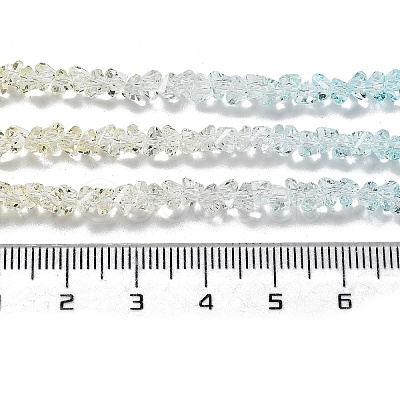 Transparent Glass Bead Strands GLAA-H023-03F-1