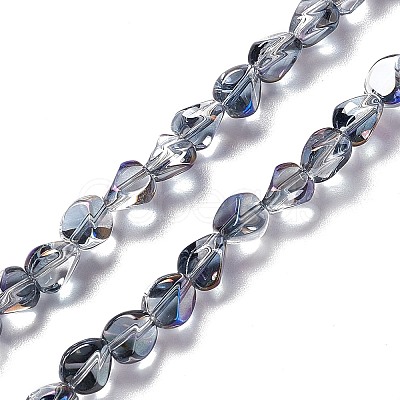 Electroplate Glass Beads Strands EGLA-L038-HR03-1