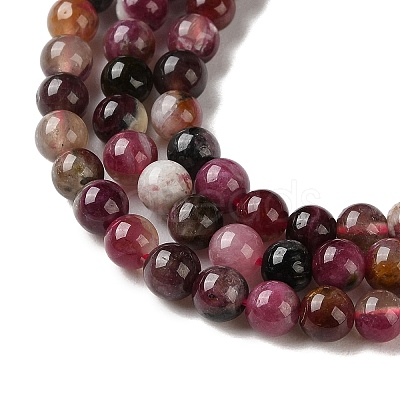 Natural Tourmaline Beads Strands G-L637-A01-4mm-1