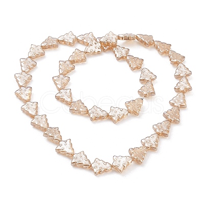 Transparent Electroplate Glass Beads Strands EGLA-C002-PL03-1