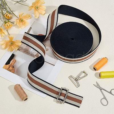 Polyester Grosgrain Ribbon OCOR-WH0105-091B-1