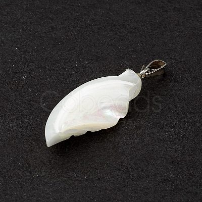Natural Trochid Shell/Trochus Shell Pendants SSHEL-M021-09-1