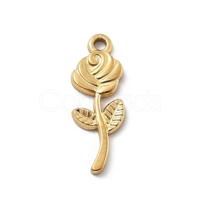 304 Stainless Steel Rhinestone Pendants STAS-D300-01G-01-1