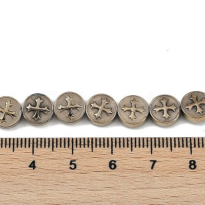 Electroplated Synthetic Non-magnetic Hematite Beads Strands G-K375-B02-08-1