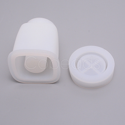 Cuboid Storage Box Bottle Container Silicone Molds LS-DIY-WH0175-44-1