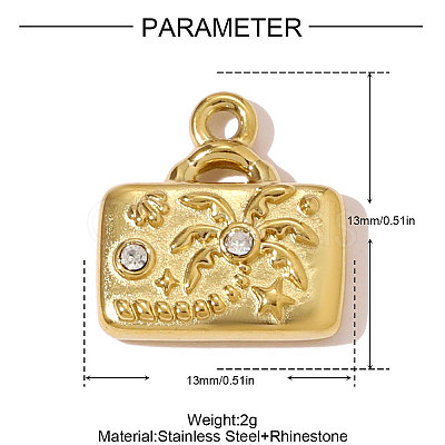 304 Stainless Steel Pendants STAS-OY007-94G-1